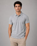 Vinson Men's 100% Cotton Polo T-Shirt | Soft, Breathable & Comfortable | Regular Fit | Half Sleeve Collared | Casual, Office & Everyday Wear (Grey)