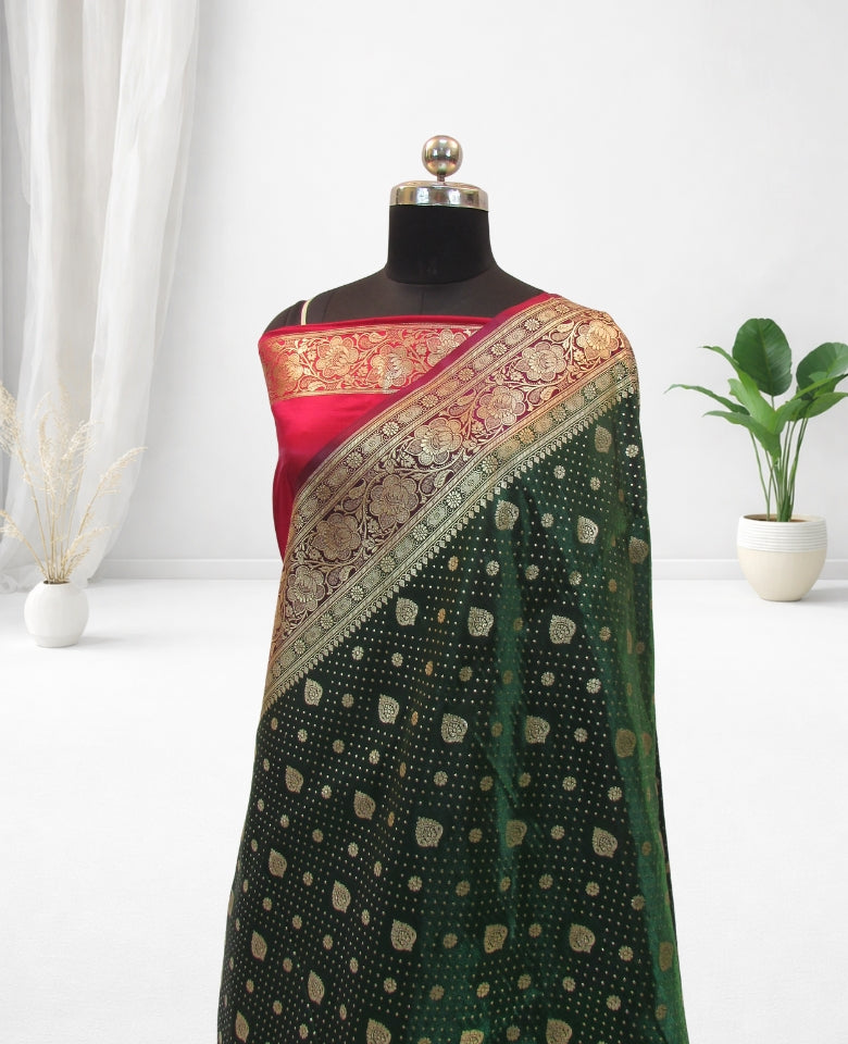 banarasi silk saree for Bride