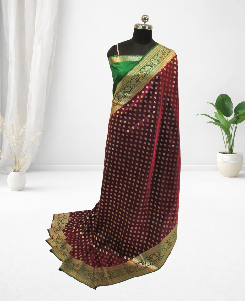 banarasi silk saree party wear