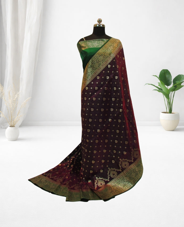 banarasi silk saree for Bride