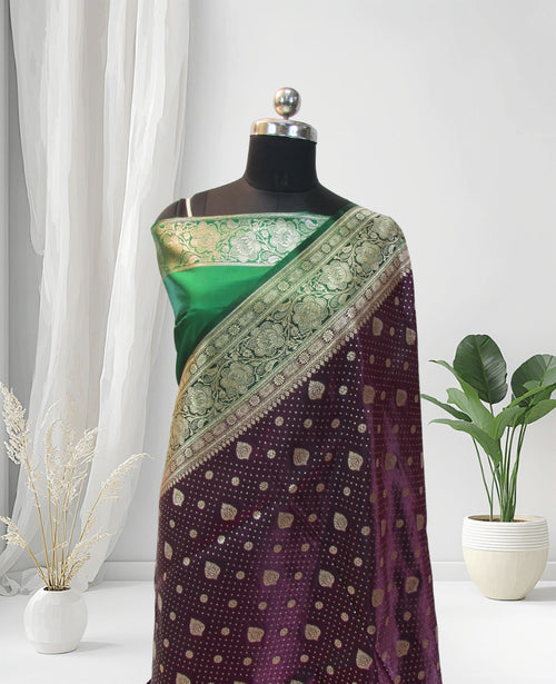 banarasi silk saree party wear