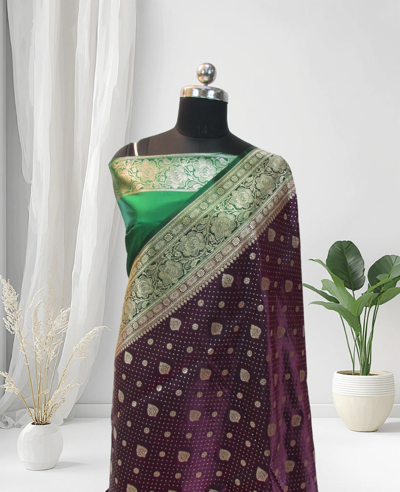 banarasi silk saree party wear