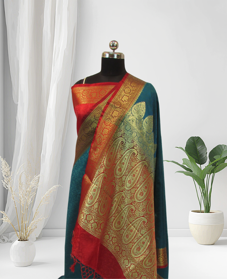 banarasi silk saree zari work