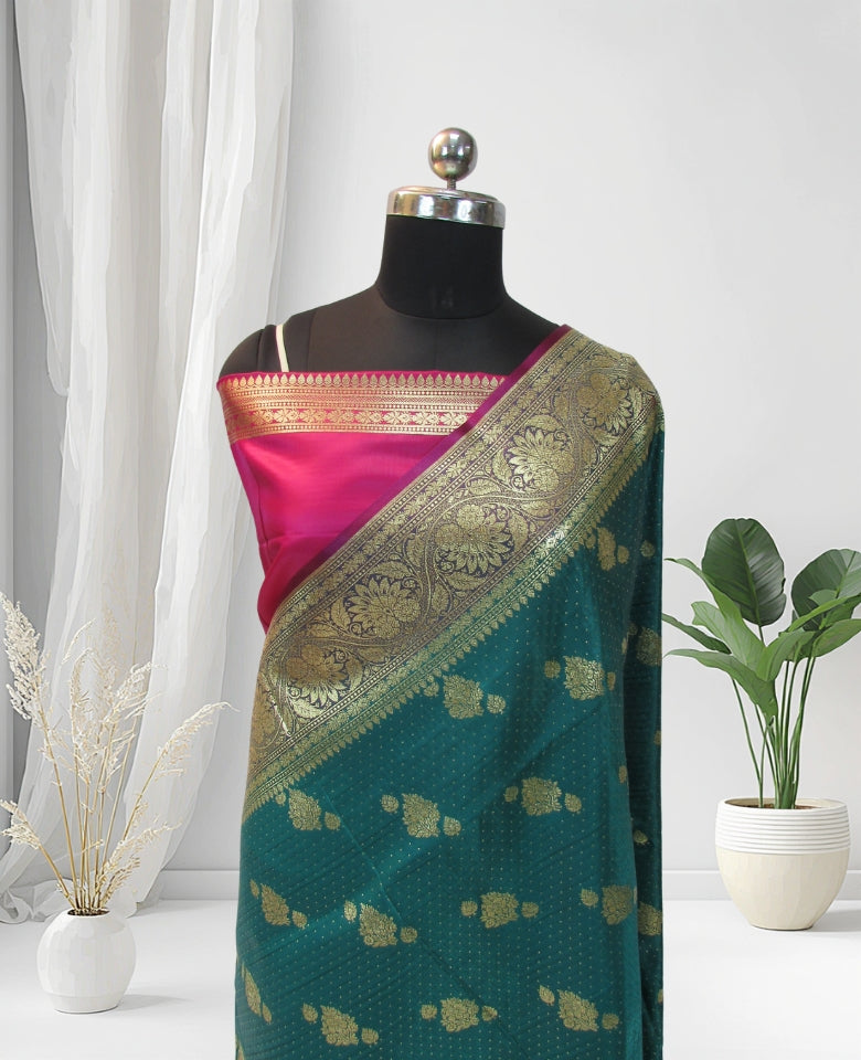 banarasi silk saree for Bride