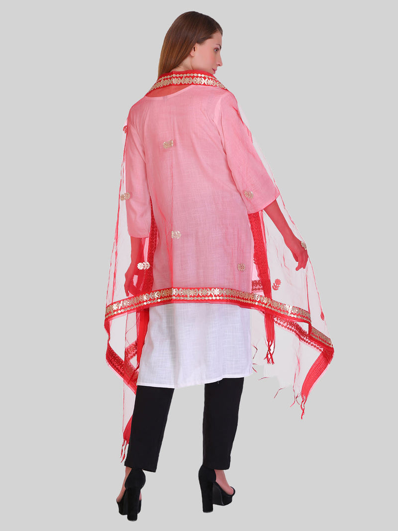 Women dupatta Red