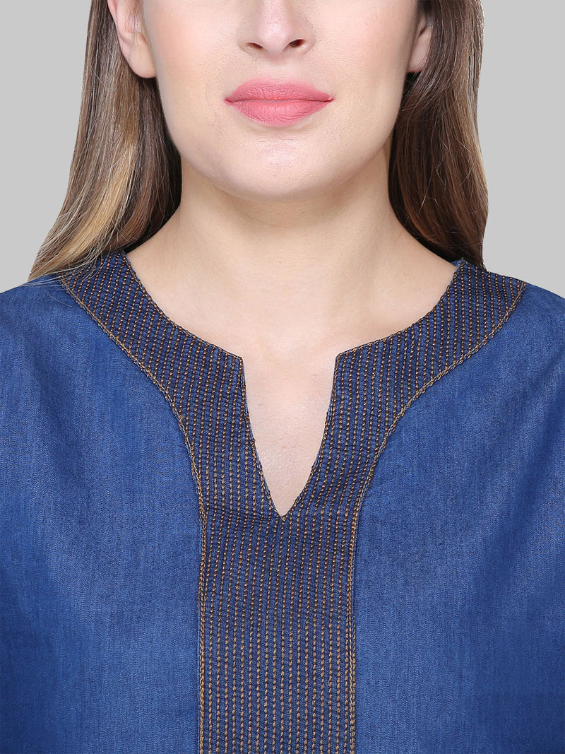Denim tops