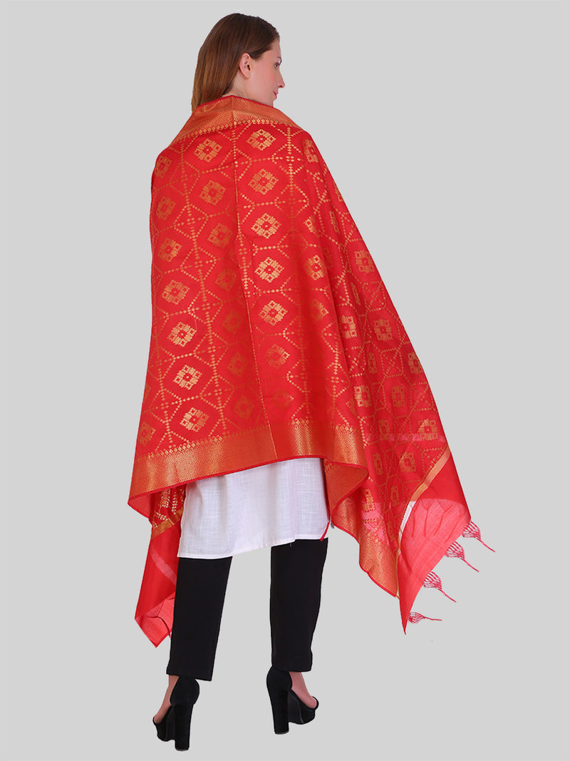 Women dupatta Red