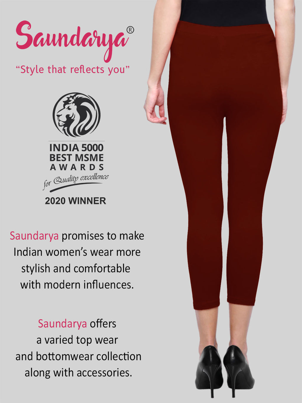 Women leggings maroon